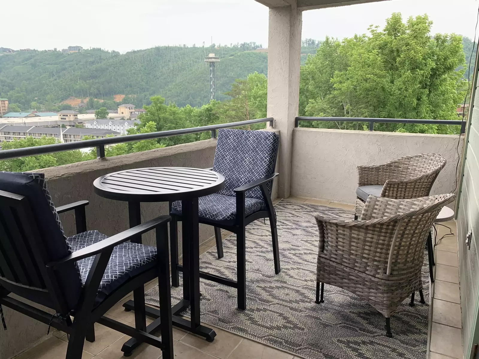 condo balcony with view
