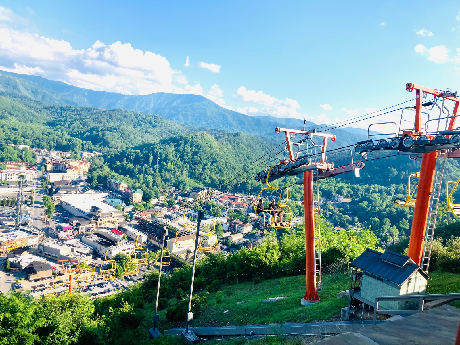 Gatlinburg SkyLift from top of Gatlinburg SkyPark
